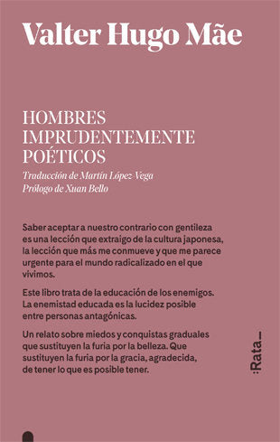 Hombres imprudentemente poéticos, de Hugo Mãe, Valter | portada del libro