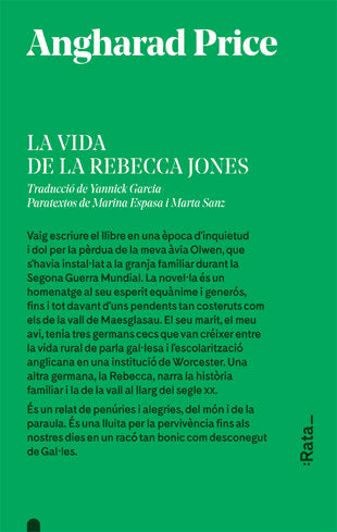 La vida de la Rebecca Jones, de Price, Angharad | portada del libro