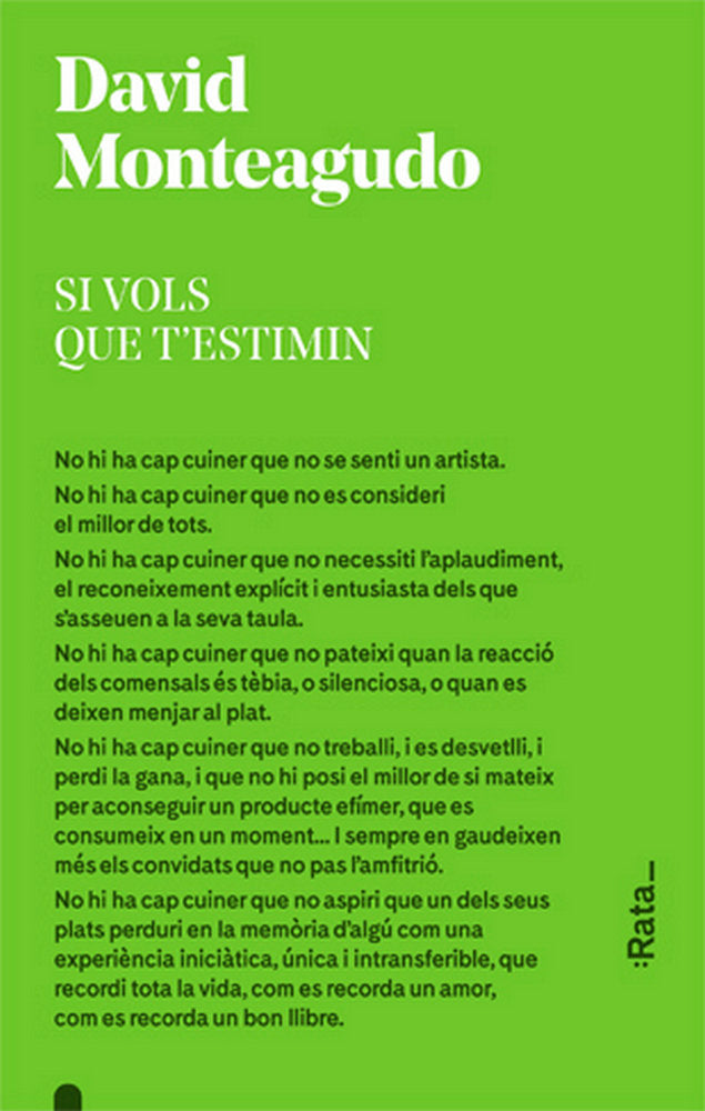 Si vols que t'estimin, de Monteagudo, David | portada del libro