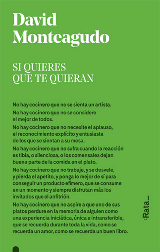 Si quieres que te quieran, de Monteagudo, David | portada del libro