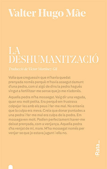 LA DESHUMANITZACIO, de VALTER HUGO MAE | portada del libro