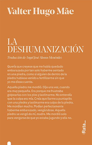 LA DESHUMANIZACION, de HUGO MAE, VALTER | portada del libro