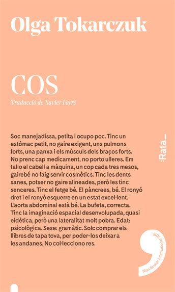 Cos, de Tokarczuk, Olga | portada del libro