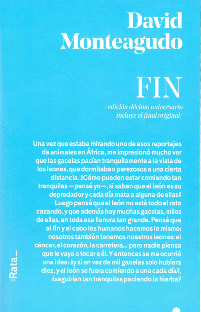 Fin, de Monteagudo, David | portada del libro