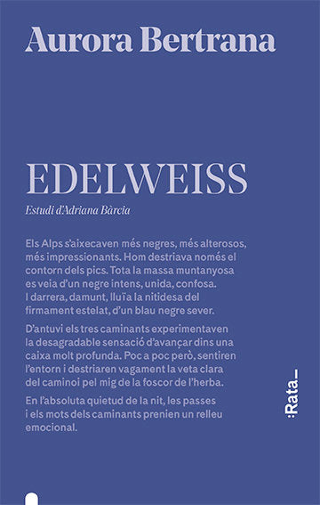 Edelweiss, de AURORA BERTRANA | portada del libro