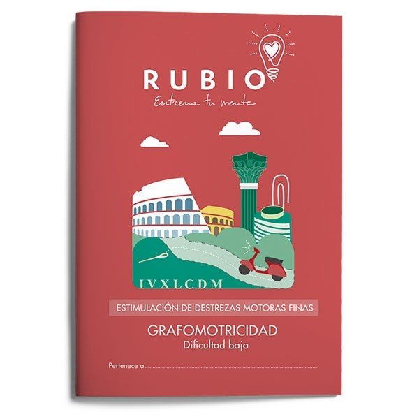 Estimulación de destrezas motoras finas: grafomotricidad (dificultad baja), de FUNDACIÓN CUADERNOS RUBIO | portada del libro