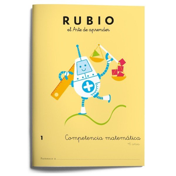 Competencia matemática RUBIO 1, de Varios autores | portada del libro