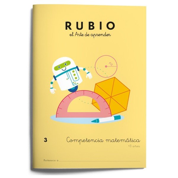 Competencia matemática RUBIO 3, de Varios autores | portada del libro