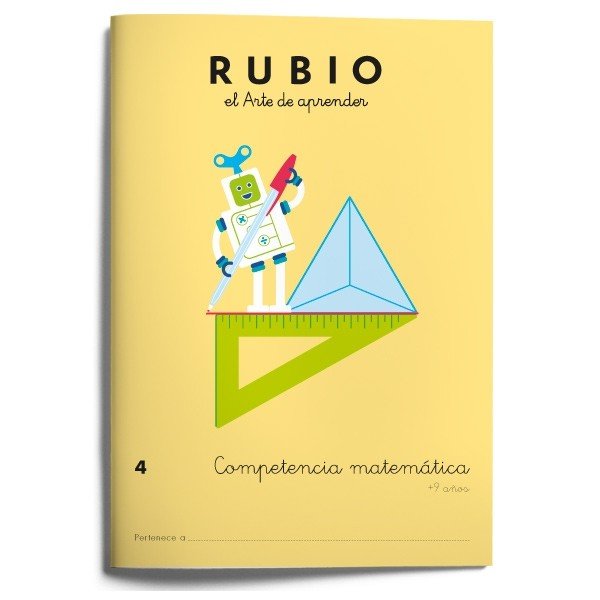 Competencia matemática RUBIO 4, de Varios autores | portada del libro