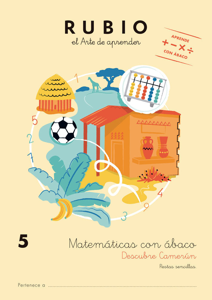 Matemáticas con ábaco 5. Descubre Camerún, de Varios autores | portada del libro