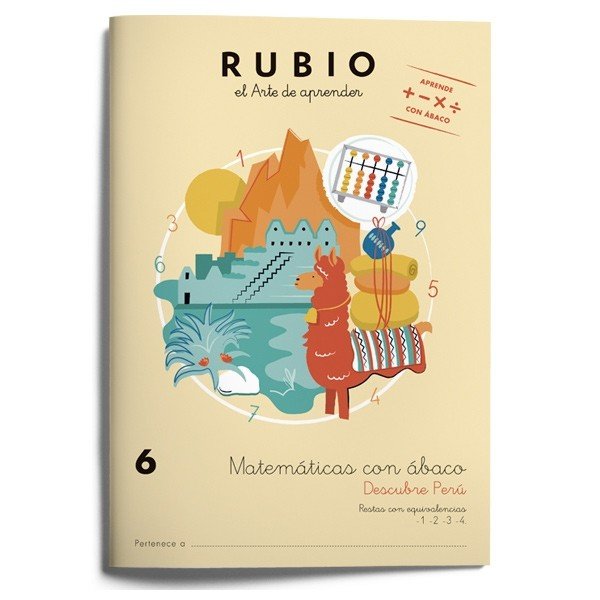 Matemáticas con ábaco 6. Descubre Perú, de Varios autores | portada del libro