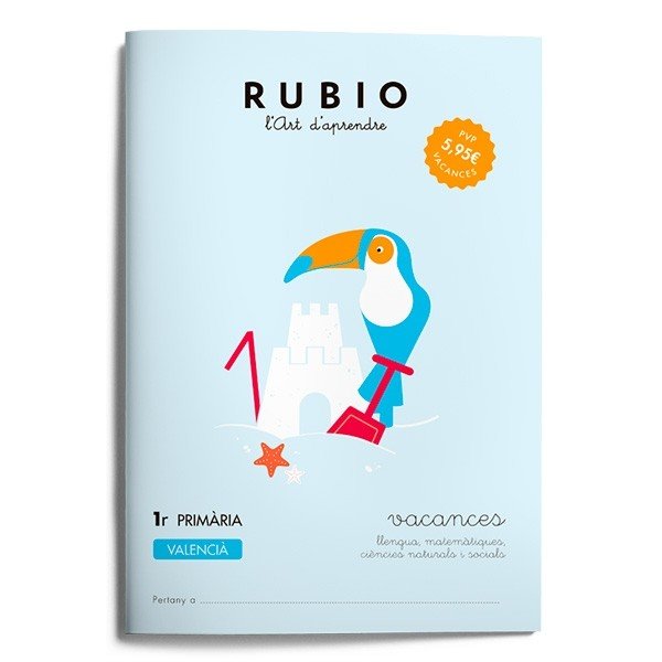 Vacances RUBIO 1r Primària (valencià), de Varios autores | portada del libro