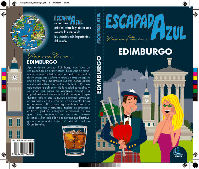 Edimburgo Escapada Azul, de Monreal, Manuel | portada del libro