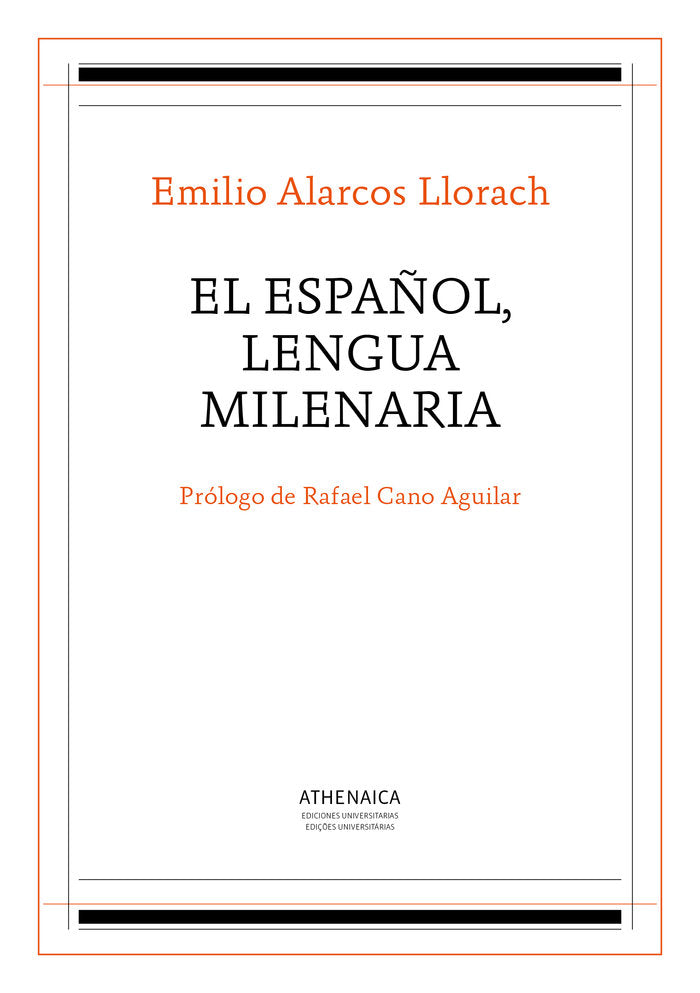 El español, lengua milenaria, de Alarcos Llorach, Emilio | portada del libro