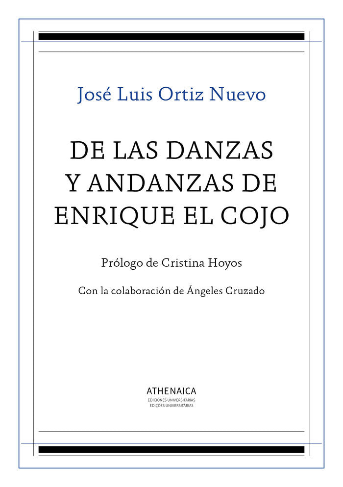 De las danzas y andanzas de Enrique el Cojo, de Ortiz Nuevo, José Luis | portada del libro