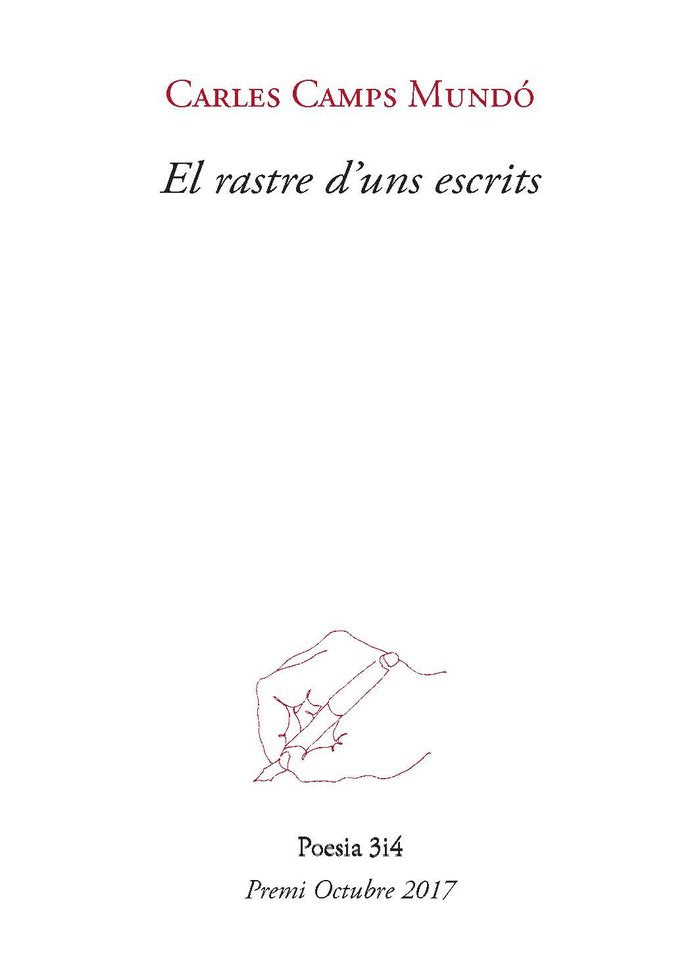 El rastre d'uns escrits, de Camps Mundó, Carles | portada del libro