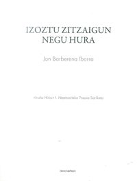 Izoztu zitzaigun negu gura, de Barberena Ibarra | portada del libro