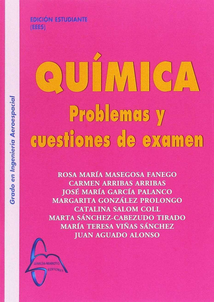 Química Problemas y cuestiones de examen, de Masegosa Fanego | portada del libro