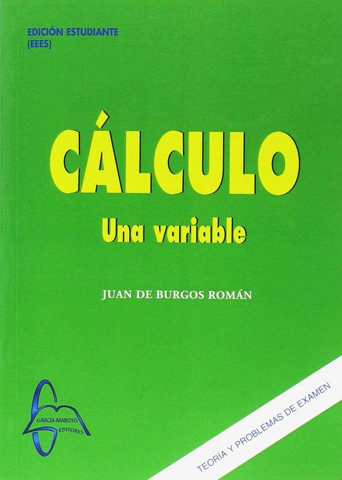 CÁLCULO., de De Burgos Román | portada del libro