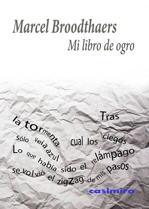 Mi libro de ogro, de Broodthaers, Marcel | portada del libro