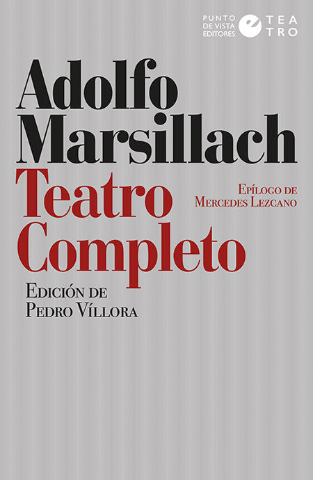 Teatro completo, de Marsillach, Adolfo | portada del libro