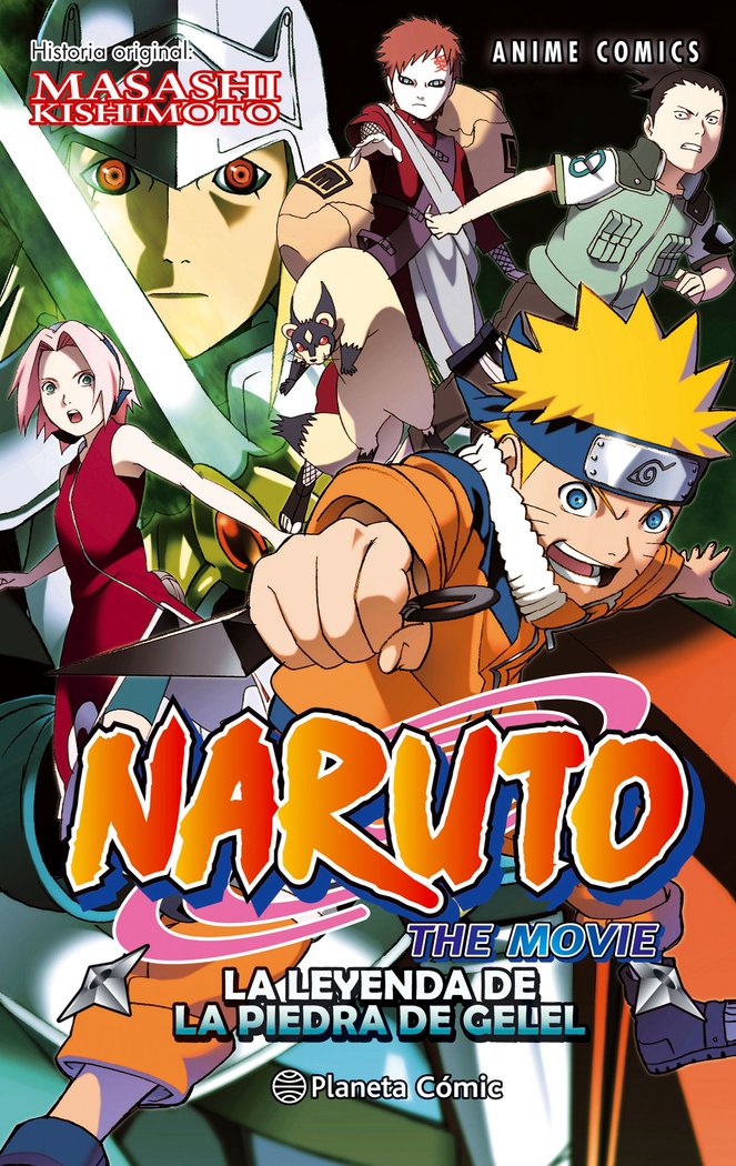 Naruto Anime Comic nº 03 La leyenda de la piedra de Gelel, de Kishimoto, Masashi | portada del libro