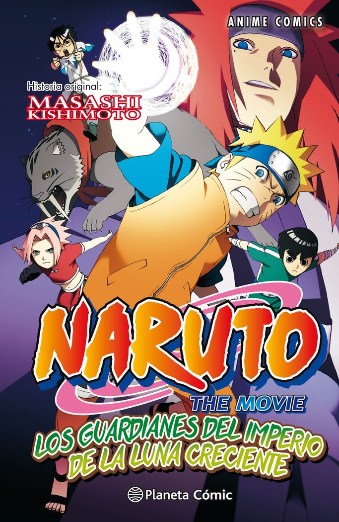 Naruto Anime Comic nº 04 Los Guardianes del Imperio de la Luna Creciente, de Kishimoto, Masashi | portada del libro