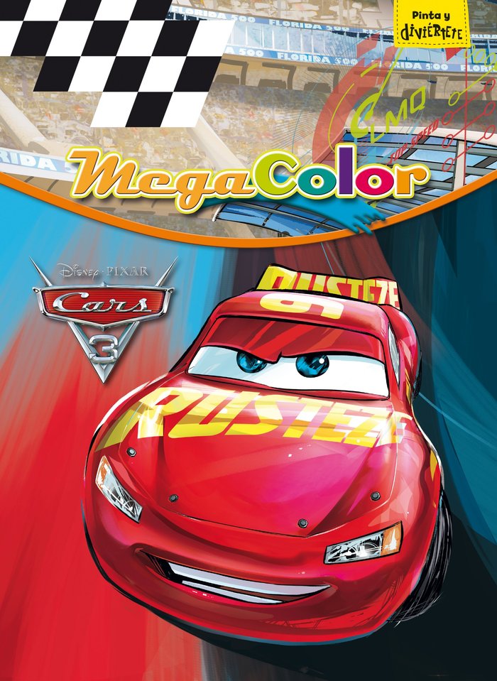 Cars 3. Megacolor, de Disney | portada del libro
