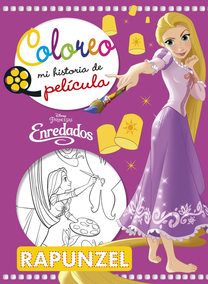 Enredados. Coloreo mi historia de película, de Disney | portada del libro