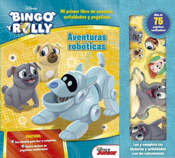 Bingo y Rolly. Aventuras robóticas, de Disney | portada del libro