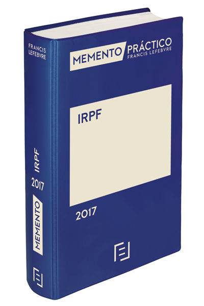 Memento IRPF 2017, de LEFEBVRE-EL DERECHO | portada del libro