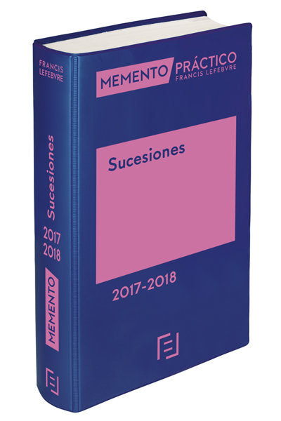 Memento Sucesiones 2017-2018 (Ed. Notarios), de Lefebvre-El Derecho | portada del libro