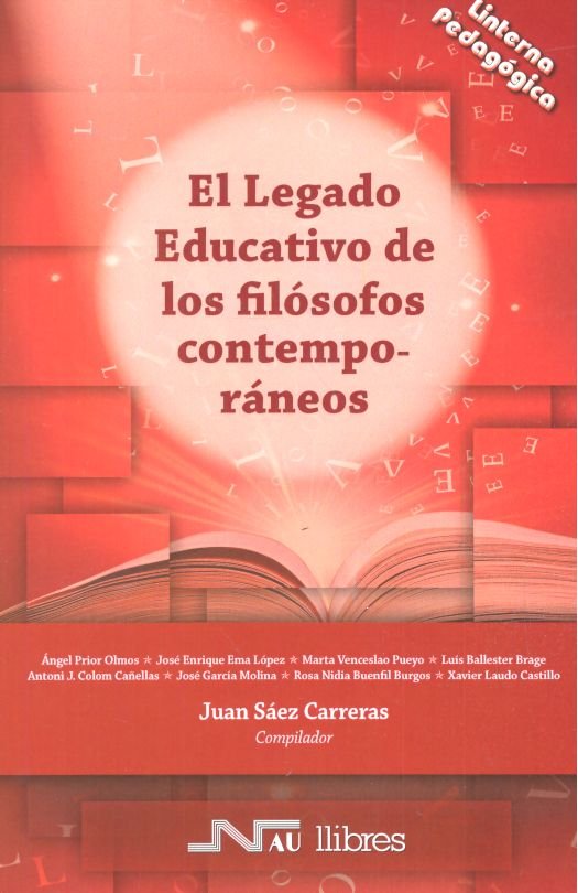 El legado educativo de los filósofos contemporáneos, de AA.VV. | portada del libro
