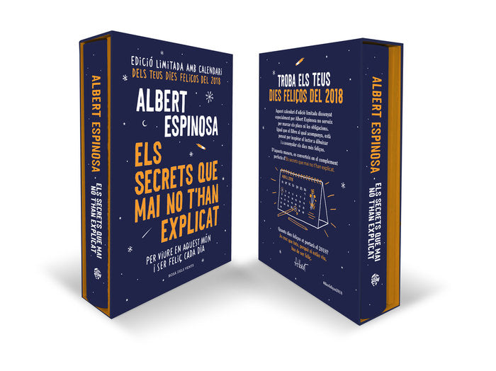 Els secrets que mai no t'han explicat (edició especial amb calendari 2018), de Espinosa | portada del libro