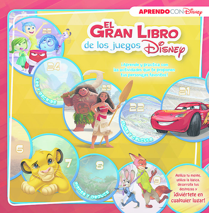 El gran libro de los juegos Disney (Aprendo con Disney), de Disney, | portada del libro