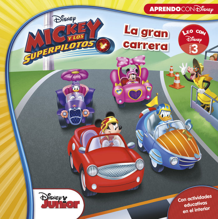MICKEY Y LOS SUPERPILOTOS. LA GRAN CARRERA, de DISNEY | portada del libro