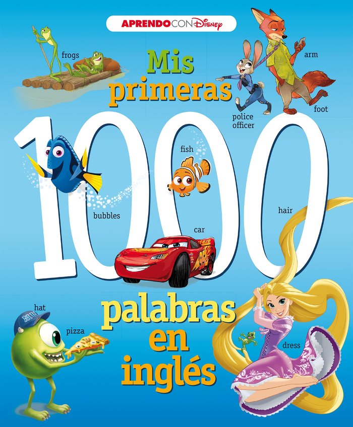 Mis primeras 1000 palabras en inglés (Aprendo inglés con Disney), de Disney | portada del libro