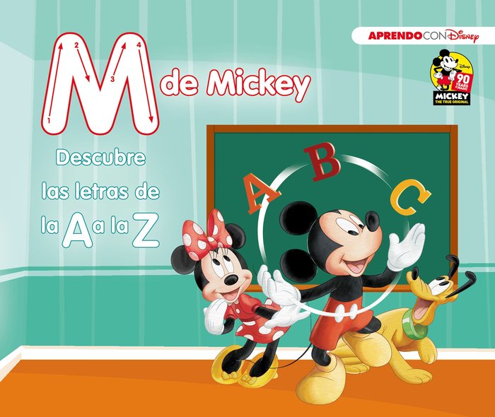 M de Mickey (Descubre las letras de la A a la Z con Disney), de Disney, | portada del libro