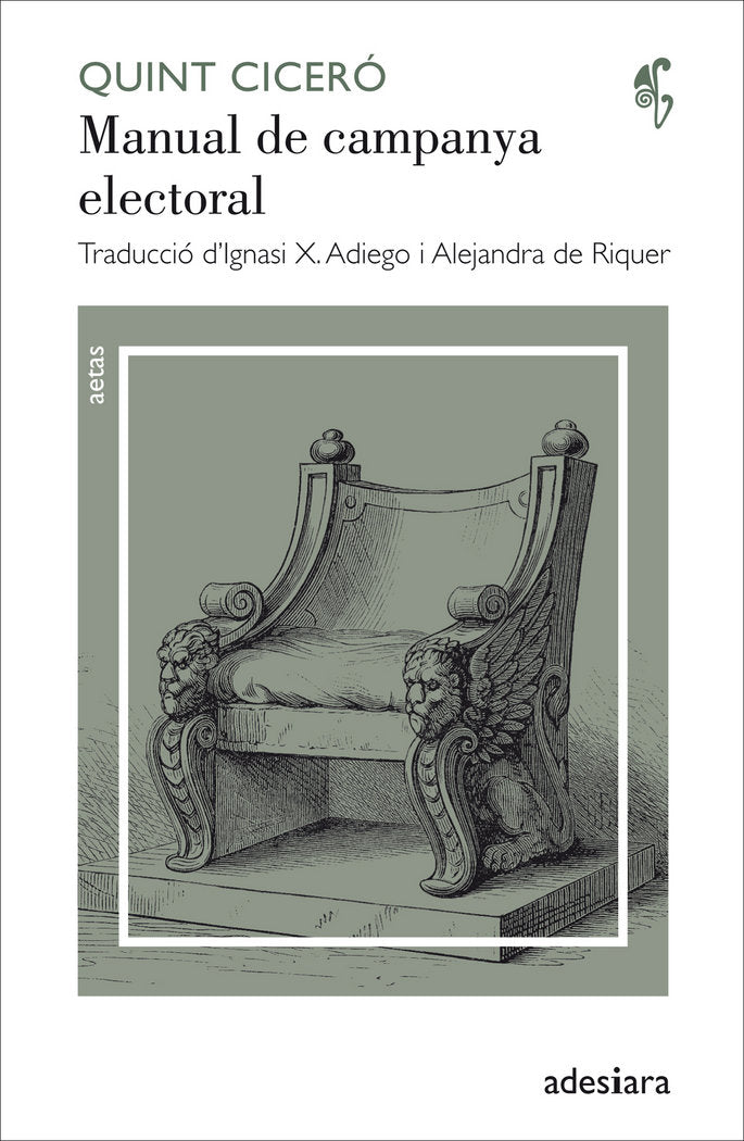 Manual de campanya electoral, de Ciceró, Quint | portada del libro