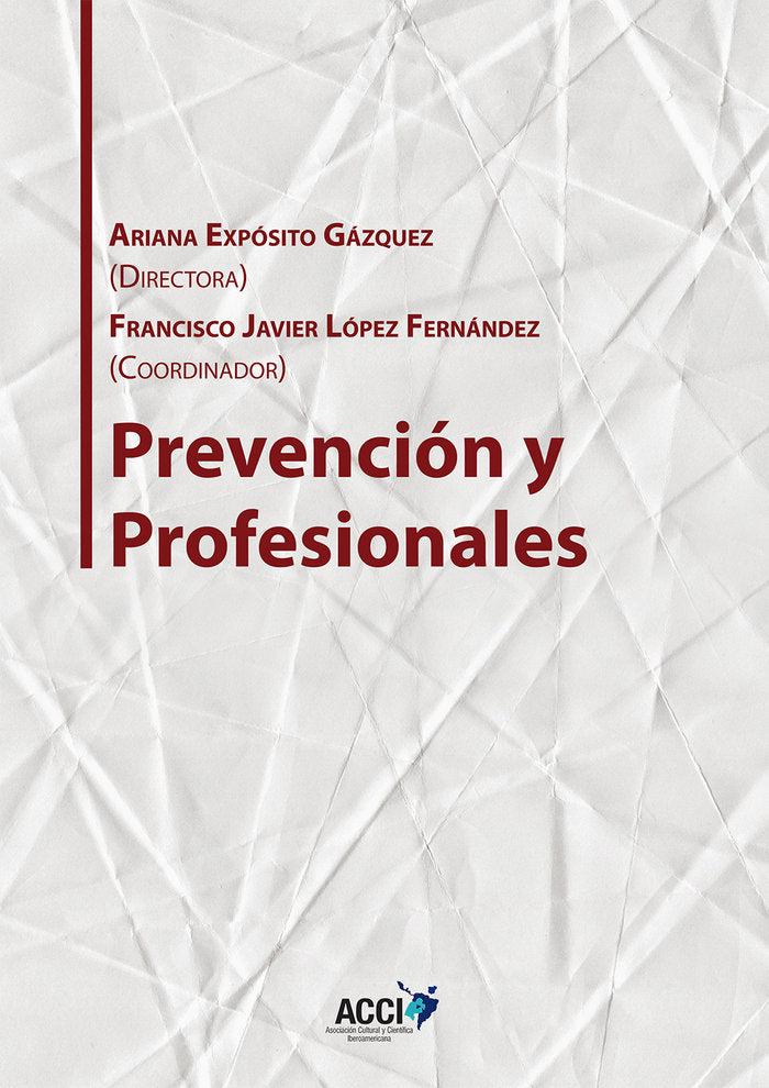 Prevención y profesionales | portada del libro