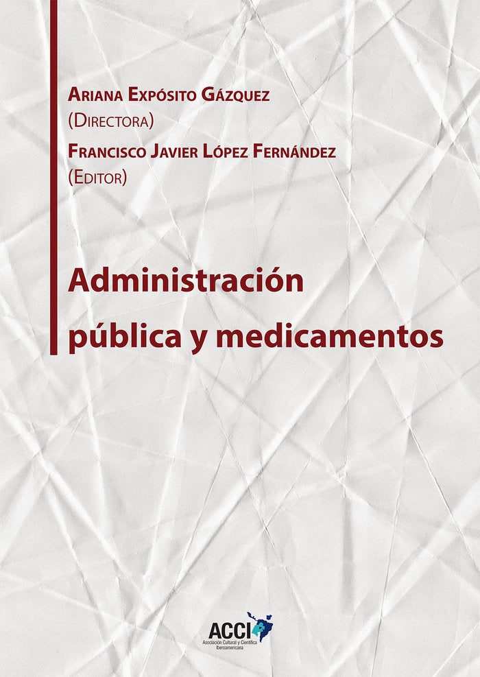Administración pública y medicamentos | portada del libro
