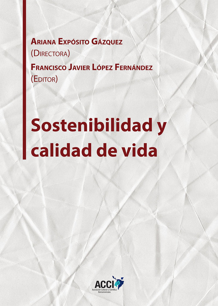Sostenibilidad y calidad de vida | portada del libro