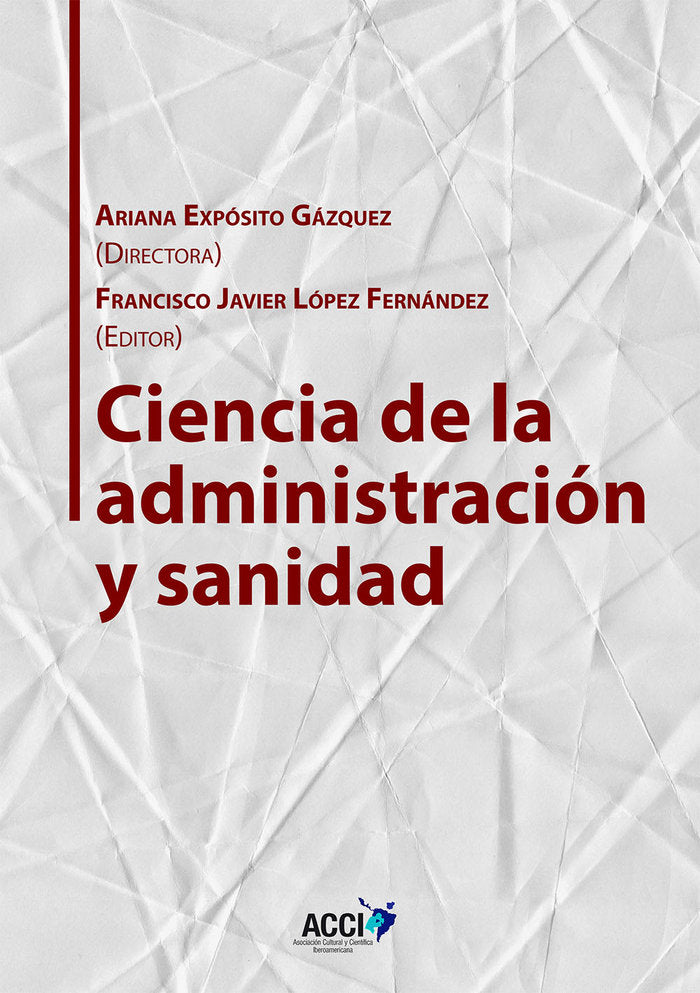Ciencia de la administración y sanidad | portada del libro