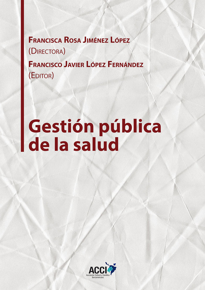 Gestión pública de la salud | portada del libro