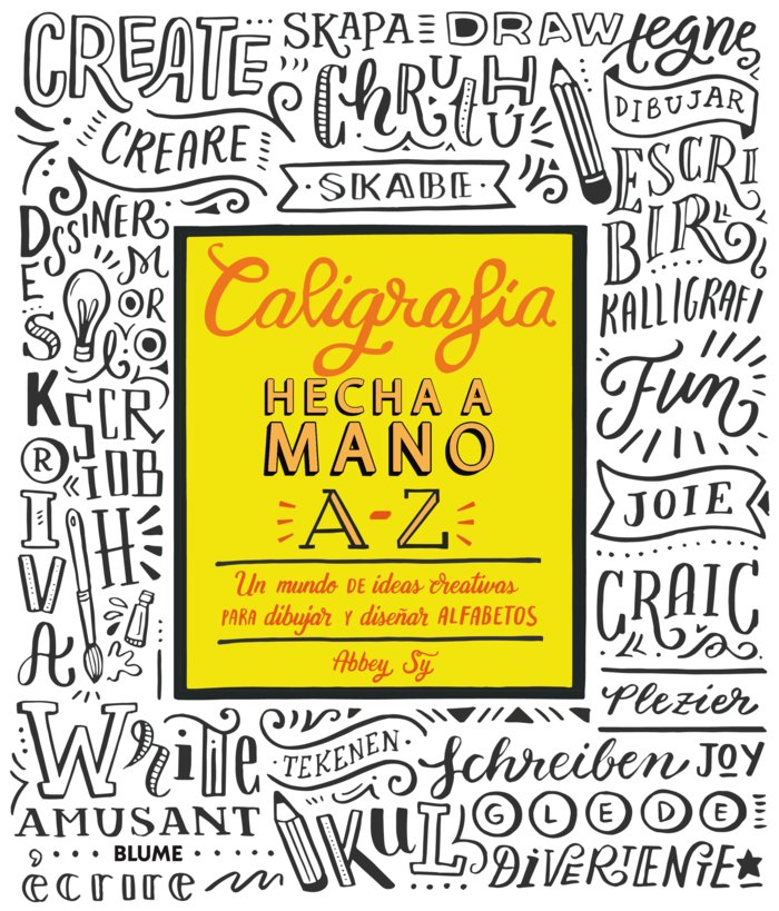 Caligrafía hecha a mano A-Z, de Sy | portada del libro