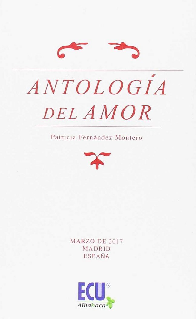 Antología del amor, de Fernández Montero, Patricia | portada del libro