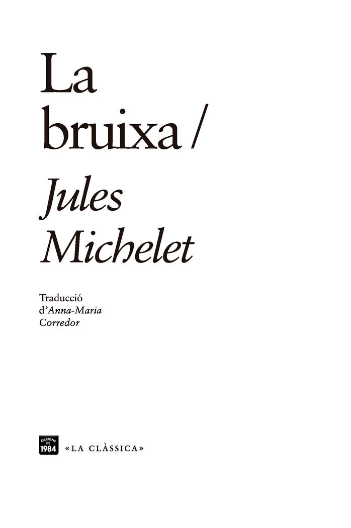 La bruixa, de Michelet, Jules | portada del libro