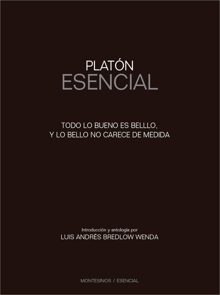 Platón Esencial, de Bredlow Wenda, Luis Andrés | portada del libro