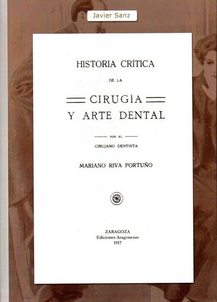 Historia crítica de la cirugía y arte dental, de Riva Fortuño | portada del libro