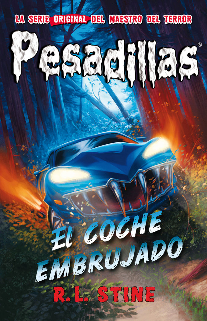El coche embrujado, de R.L. Stine | portada del libro